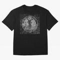 Medalla de San Benito Frontal Relieve Oversized T-Shirt Bring World Football Passion into FIFA World Cup 2026 USA Canada Mexico Centered on CR7 and Messi, Brazil, Portugal and Argentina Energy, Stadium Memories, Football Loyalty, International