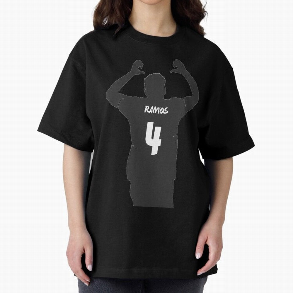 Sergio Ramos artwork Oversized T-Shirt Show Your Tournament Heart for FIFA World Cup 2026 Spirit, Featuring England, Neymar, Retro Football Energy, Iconic Rivalries, Trophy Chase Drama and Stadium Atmosphere; Made for Die Hard Supporters, Soccer