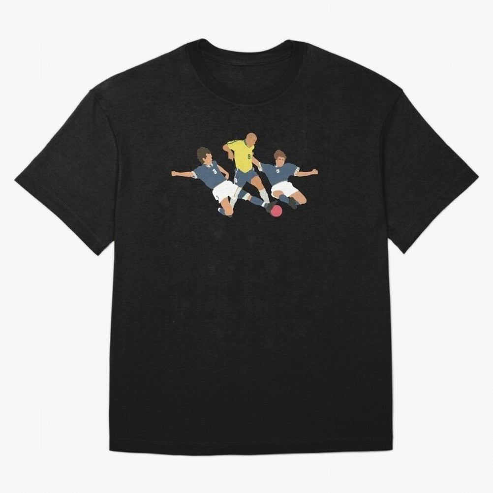 Ronaldo vs Maldini & Cannavaro Iconic Football Moment Oversized T-Shirt Build FIFA World Cup 2026 USA Canada Mexico for Fans of Neymar and Netherlands, Bringing Worldwide Fan Energy, Dramatic Goals, Stadium Lights and Championship Celebrations;