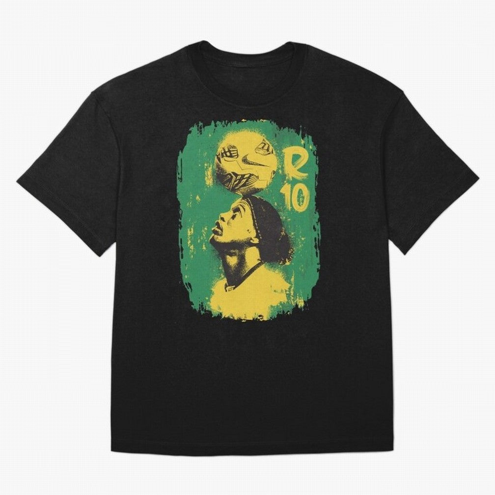 Ronaldinho Oversized T-Shirt Get Ready for Match Day Hype around FIFA World Cup 2026, Neymar, France and Portugal, Football Festival Excitement, Trophy Ambitions, Country Rivalries and Star Player Buzz; Great for Supporters Who Love Legendary