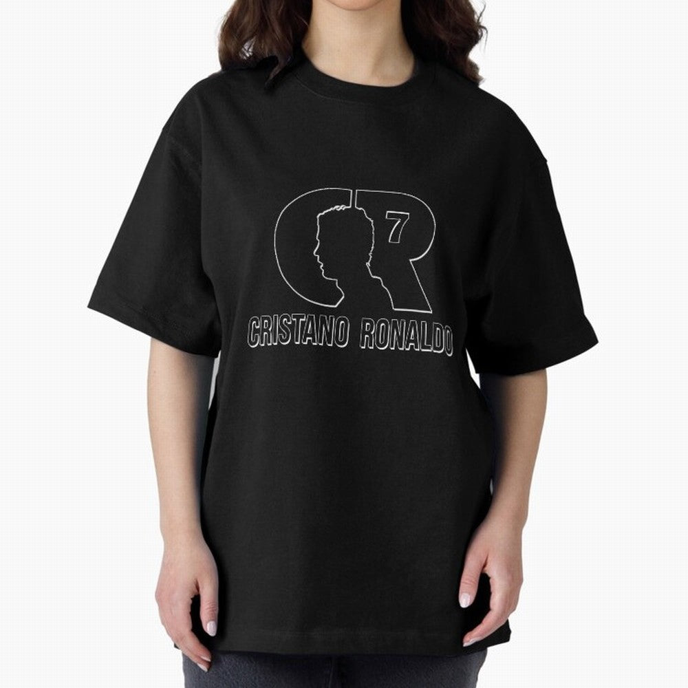 Cristano Ronaldo Desing Oversized T-Shirt Elevate Match Day Hype around FIFA World Cup 2026 Group Stage, Messi, Neymar and Mbappe, Argentina and Brazil, Tournament Hype, Historic Matchups, Family Viewing Parties and Global Sports Pride; Perfect for