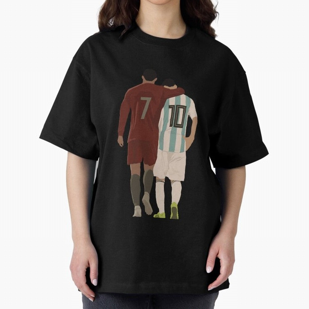 The Greatest Of All Time Oversized T-Shirt Show Fan Pride Across the FIFA World Cup 2026 Journey through Messi Highlights, Argentina, France and Brazil Pride, Champion Mindset, Group Stage Buzz, Knockout Tension and Passionate Fan Culture; Made for