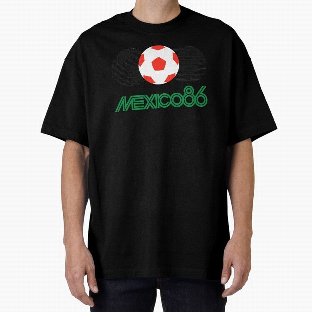 Mexico 86 Oversized T-Shirt Discover FIFA World Cup 2026 Spirit, Driven by Spain, Messi, Supporter Pride, Iconic Celebrations, Legendary Names and Global Match Day Energy; Ideal for Fans Who Follow Messi, Cristiano Ronaldo, CR7, Mbappe, Neymar and