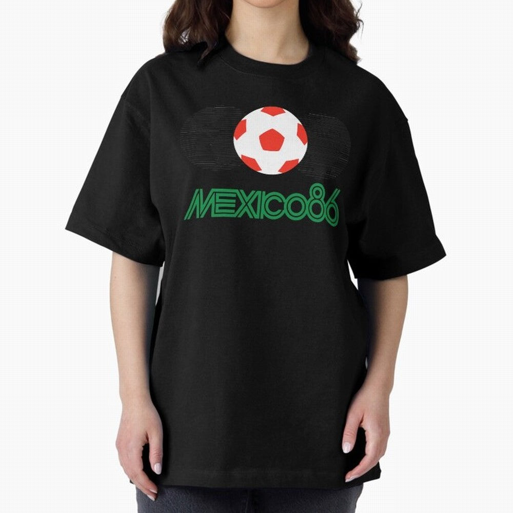 Mexico 86 Oversized T-Shirt Discover FIFA World Cup 2026 Spirit, Driven by Spain, Messi, Supporter Pride, Iconic Celebrations, Legendary Names and Global Match Day Energy; Ideal for Fans Who Follow Messi, Cristiano Ronaldo, CR7, Mbappe, Neymar and
