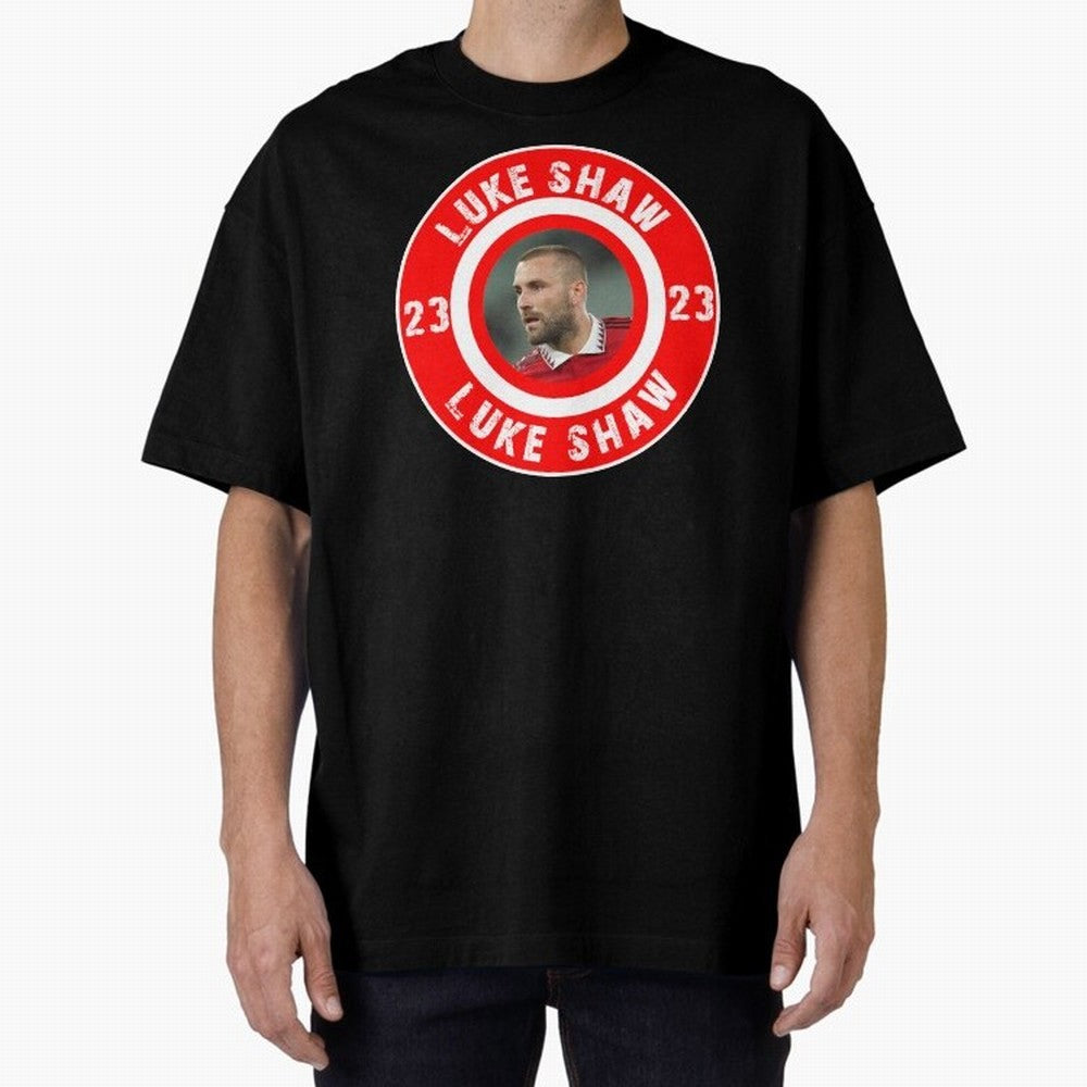 Luke Shaw Oversized T-Shirt Bring FIFA World Cup 2026 Group Stage for Fans of Cristiano Ronaldo and Spain and Netherlands, Bringing Retro Football Energy, Iconic Rivalries, Trophy Chase Drama and Stadium Atmosphere; Ideal for Fans Who Follow Messi,