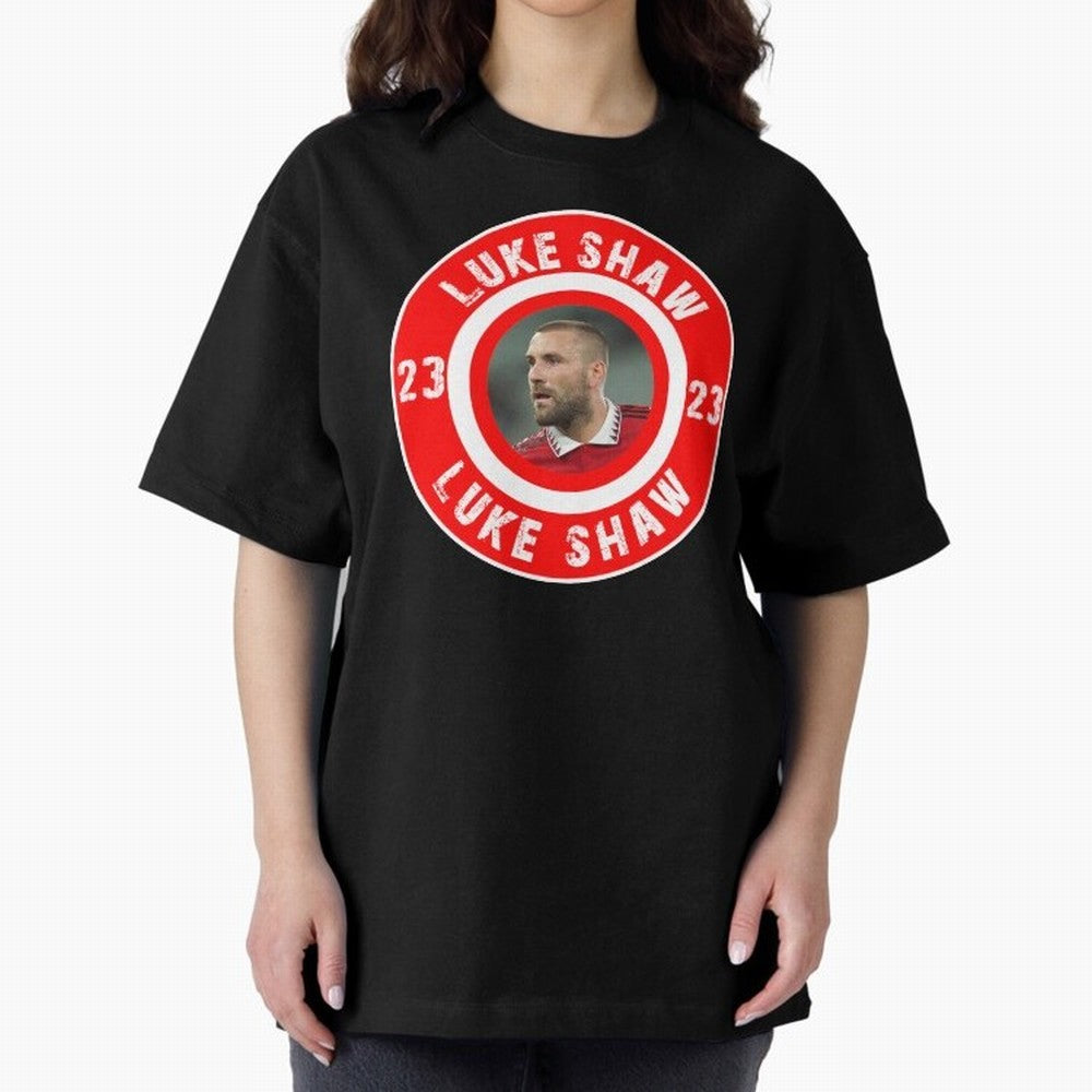 Luke Shaw Oversized T-Shirt Bring FIFA World Cup 2026 Group Stage for Fans of Cristiano Ronaldo and Spain and Netherlands, Bringing Retro Football Energy, Iconic Rivalries, Trophy Chase Drama and Stadium Atmosphere; Ideal for Fans Who Follow Messi,
