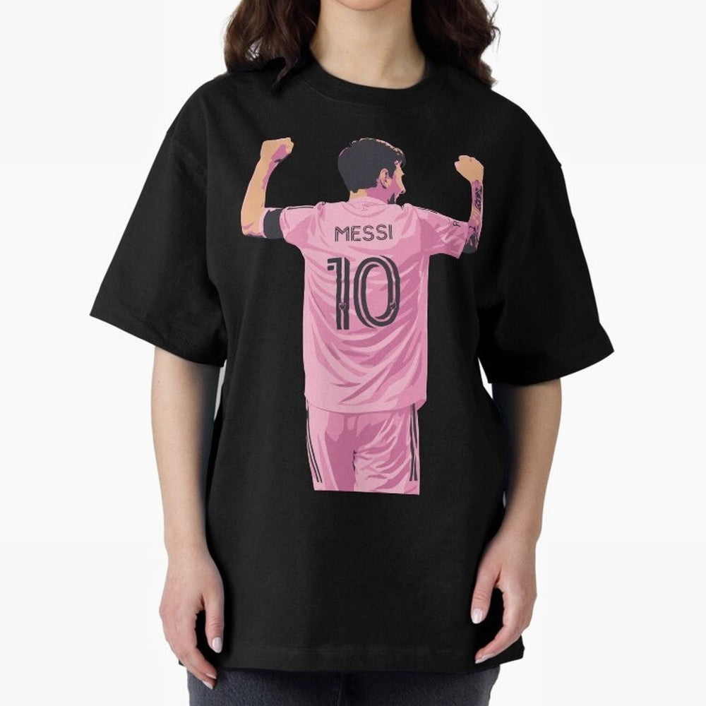Lionel Messi Celebration Oversized T-Shirt Build Global Football Passion for FIFA World Cup 2026 Group Stage, with Messi, Neymar and Mbappe, France and Portugal, Football History, Final Match Energy, Crowd Noise and Once in a Lifetime Moments;
