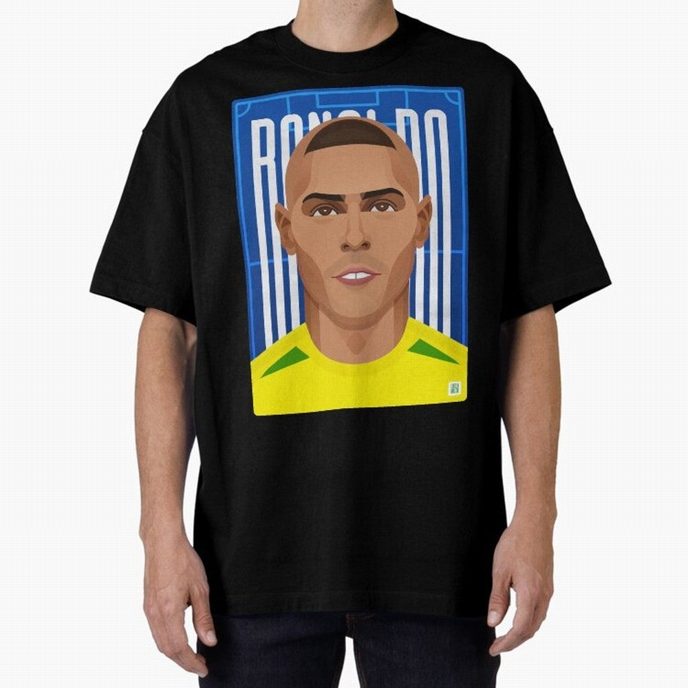 Ronaldo | The Phenomenon Oversized T-Shirt Bring Trophy Dreams to Global Football Passion for FIFA World Cup 2026, Filled with Cristiano Ronaldo, Haaland and CR7, Germany, Sports Nostalgia, International Competition, Famous Players and
