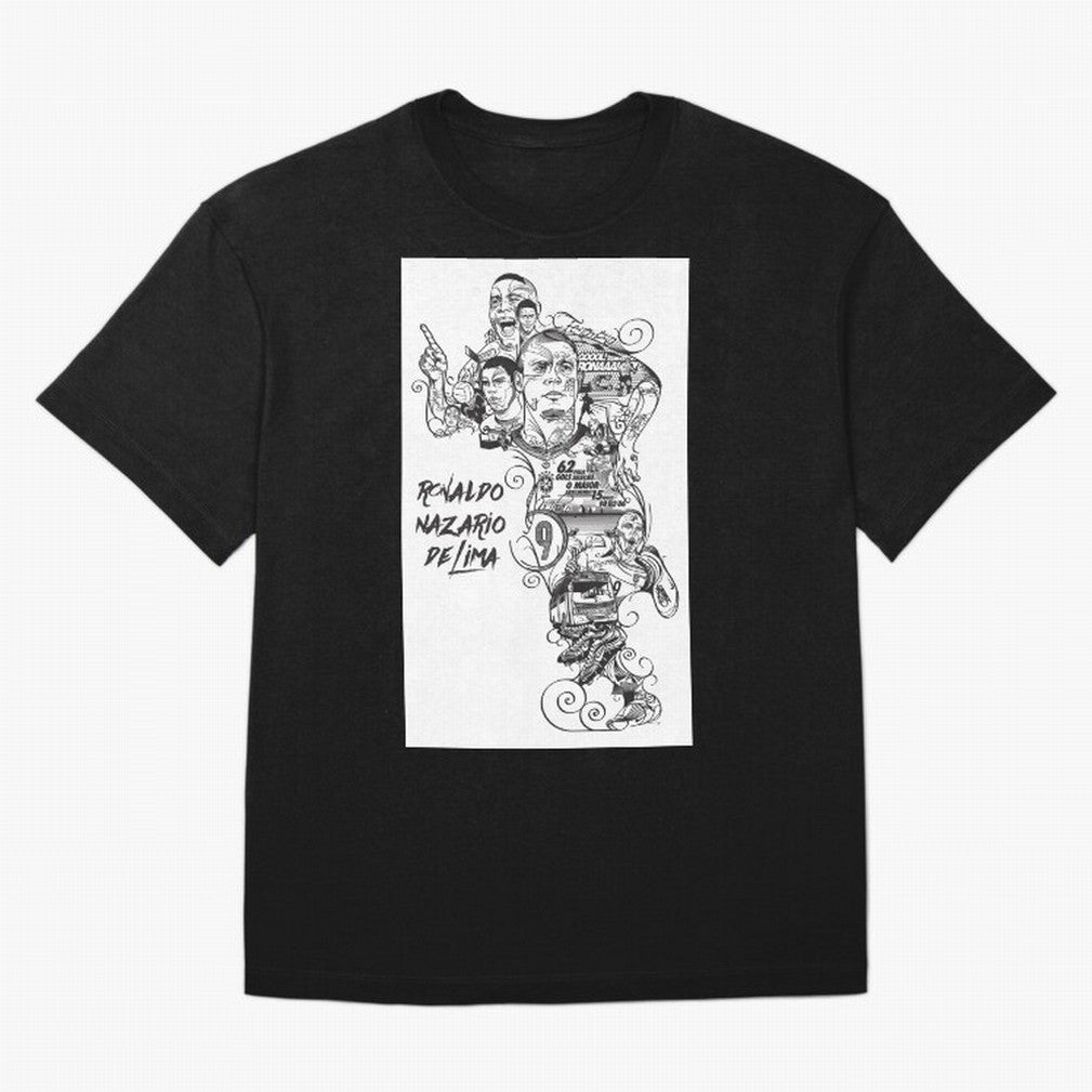 The R9 Era Oversized T-Shirt Elevate Match Day Hype around FIFA World Cup 2026 Group Stage, Messi, Neymar and Mbappe, Argentina and Brazil, Tournament Hype, Historic Matchups, Family Viewing Parties and Global Sports Pride; Perfect for Fans,