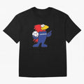 Footix - World Cup 98' Mascote Logo Oversized T-Shirt Support FIFA World Cup 2026 USA Canada Mexico Spirit, Built around Netherlands, Messi, Neymar and Mbappe, Worldwide Fan Energy, Dramatic Goals, Stadium Lights and Championship Celebrations;