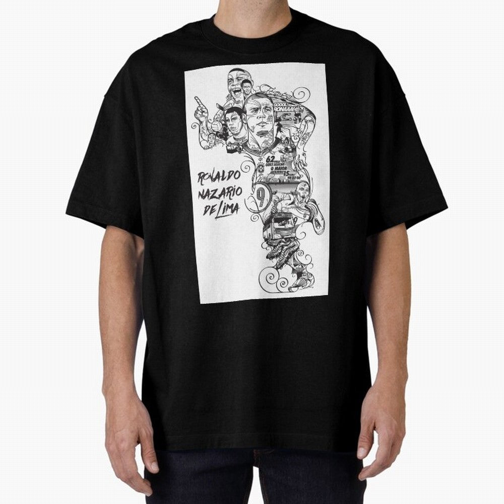 The R9 Era Oversized T-Shirt Fuel the Hype around Global Football Passion for FIFA World Cup 2026, Made for Messi and Cristiano Ronaldo, England and Germany, Fan Favorite Moments, National Team Passion, Big Match Drama and Soccer History; Created