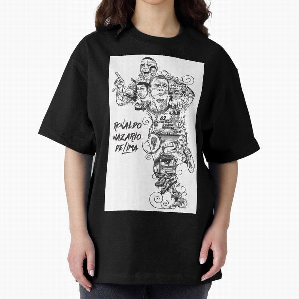 The R9 Era Oversized T-Shirt Fuel the Hype around Global Football Passion for FIFA World Cup 2026, Made for Messi and Cristiano Ronaldo, England and Germany, Fan Favorite Moments, National Team Passion, Big Match Drama and Soccer History; Created