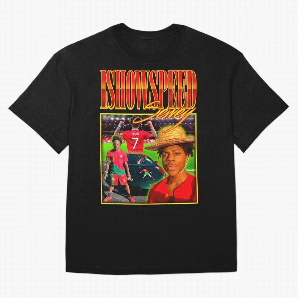 IShowSpeed Vintage Retro Y2K Design Oversized T-Shirt Feel the Trophy Chase of Global Football Passion for FIFA World Cup 2026 USA Canada Mexico, Inspired by Haaland, England, Fan Favorite Moments, National Team Passion, Big Match Drama and Soccer