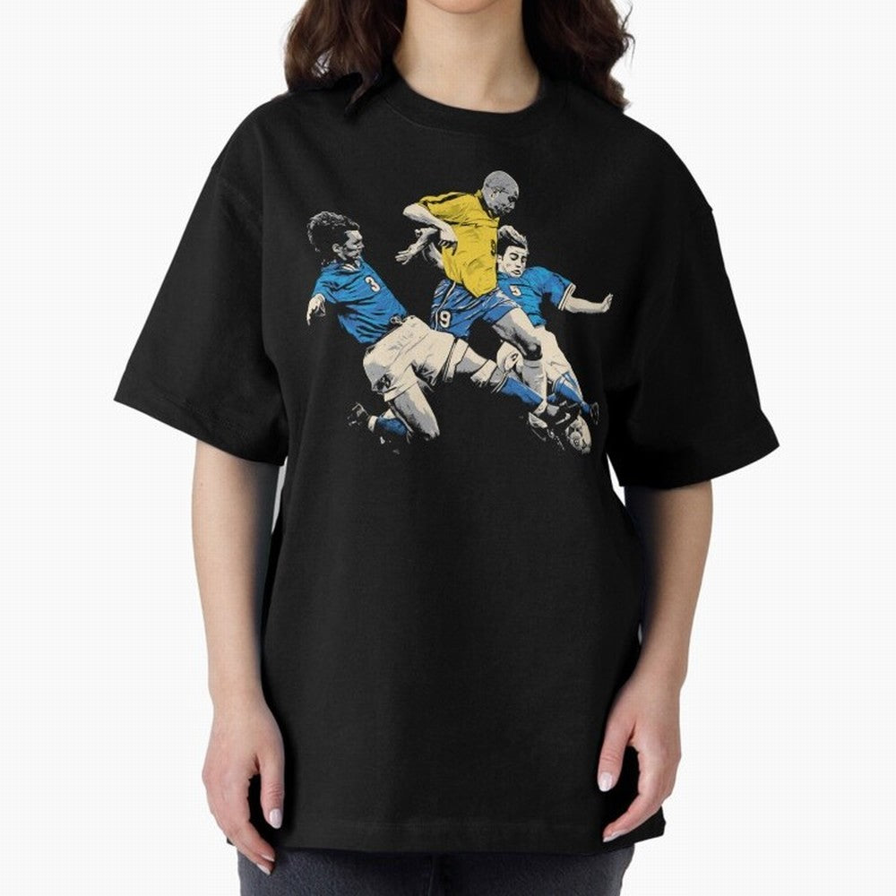 Ronaldo Nazario Oversized T-Shirt Represent FIFA World Cup 2026 USA Canada Mexico Featuring Neymar, Haaland and Cristiano Ronaldo, France and Portugal Energy, Fan Favorite Moments, National Team Passion, Big Match Drama and Soccer History; Built
