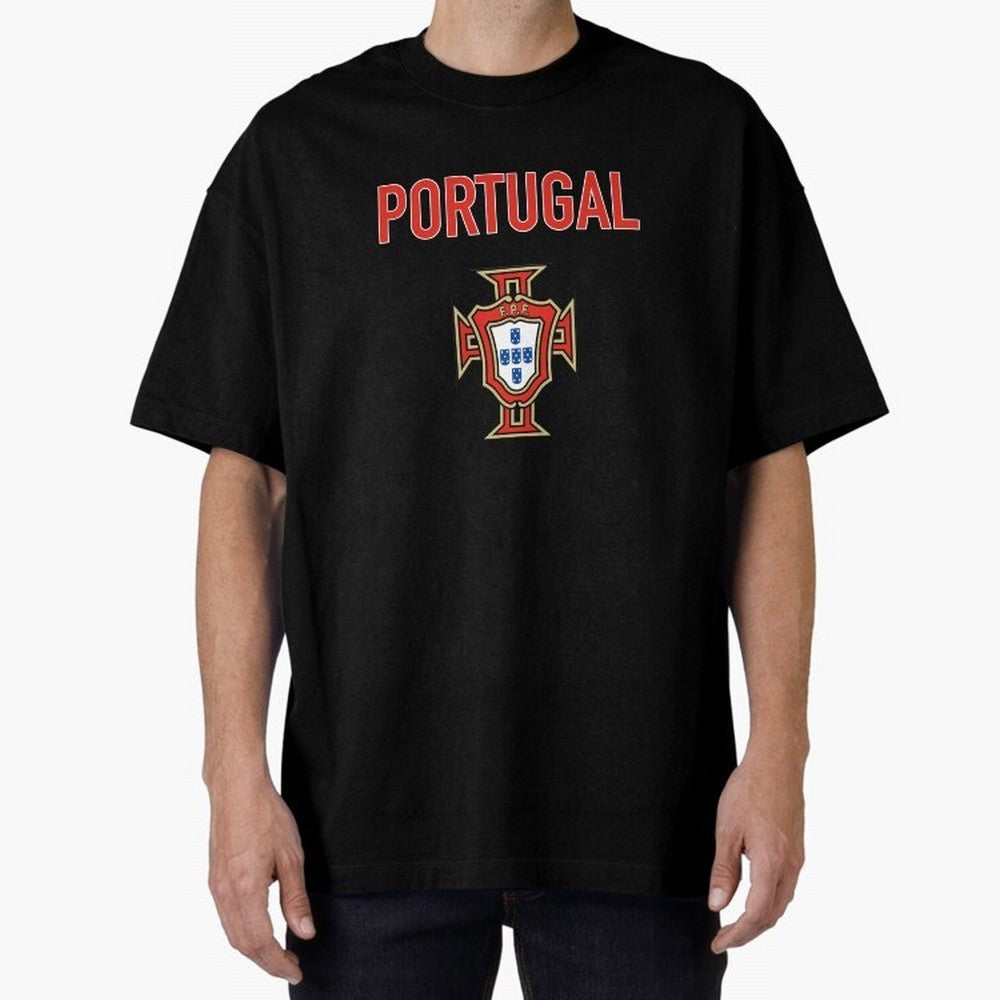 Portugal Oversized T-Shirt Honor FIFA World Cup 2026 Driven by Cristiano Ronaldo, Haaland and CR7, France and Portugal Energy, Vintage Soccer Flavor, Modern Football Stars, National Flags and Final Night Emotion; Created for Match Day Parties,