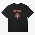 Portugal Oversized T-Shirt Honor FIFA World Cup 2026 Driven by Cristiano Ronaldo, Haaland and CR7, France and Portugal Energy, Vintage Soccer Flavor, Modern Football Stars, National Flags and Final Night Emotion; Created for Match Day Parties,