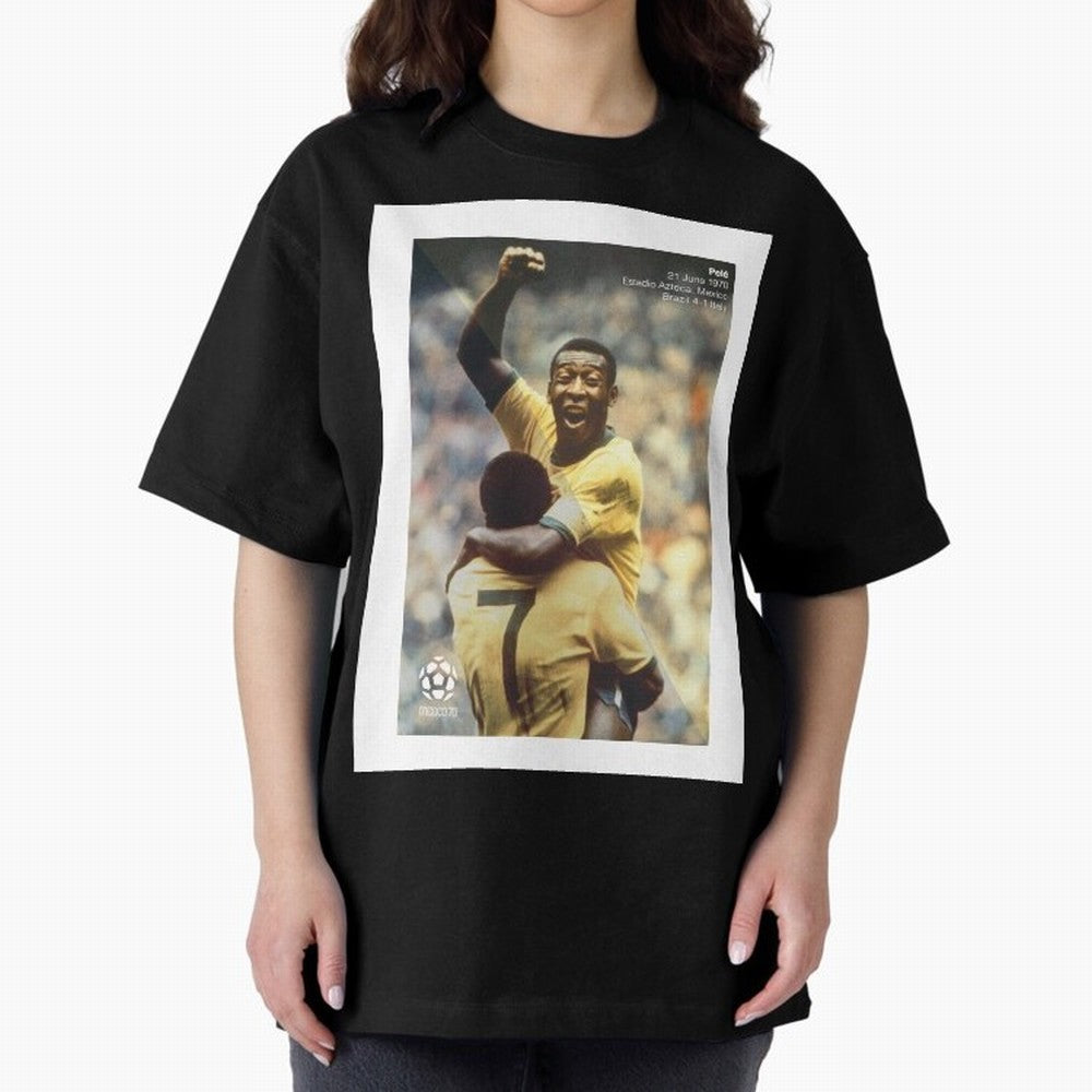 Pele Oversized T-Shirt Experience FIFA World Cup 2026 for Fans of Messi and Spain, Bringing Football History, Final Match Energy, Crowd Noise and Once in a Lifetime Moments; Perfect for Fans, Collectors, Family Gatherings, Watch Parties and Every