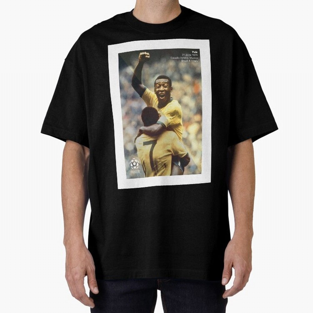 Pele Oversized T-Shirt Experience FIFA World Cup 2026 for Fans of Messi and Spain, Bringing Football History, Final Match Energy, Crowd Noise and Once in a Lifetime Moments; Perfect for Fans, Collectors, Family Gatherings, Watch Parties and Every