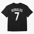 Ronaldo 7 Oversized T-Shirt Build FIFA World Cup 2026 USA Canada Mexico Spirit, Connected to Spain, Messi and Cristiano Ronaldo, Football Passion, Legendary Performances, Festival Vibes and Supporter Community; Perfect for Fans, Collectors, Family