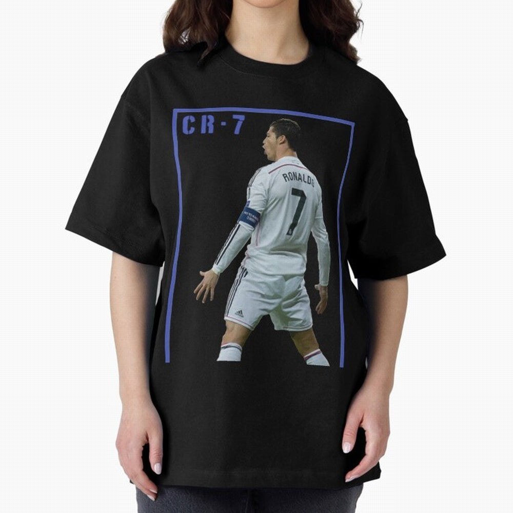Ronaldo Christiano ronaldo Oversized T-Shirt Celebrate Fan Culture around Match Day Hype around FIFA World Cup 2026 Group Stage, CR7, Germany, Game Day Rituals, Football Legends, Country Pride and the Road to the Final; Built for Supporters Chasing