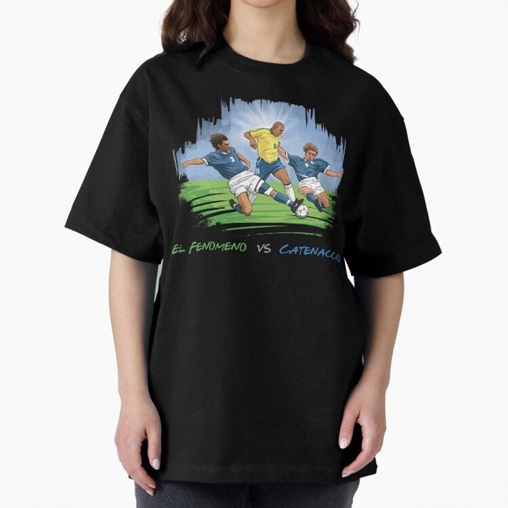 El Fenomeno Ronaldo Luis Nazario de Lima Oversized T-Shirt Back Your Heroes with Match Day Hype around FIFA World Cup 2026, Neymar, Haaland and Cristiano Ronaldo, Argentina, Sports Nostalgia, International Competition, Famous Players and