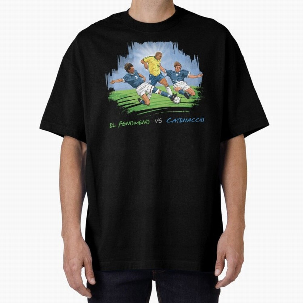El Fenomeno Ronaldo Luis Nazario de Lima Oversized T-Shirt Back Your Heroes with Match Day Hype around FIFA World Cup 2026, Neymar, Haaland and Cristiano Ronaldo, Argentina, Sports Nostalgia, International Competition, Famous Players and