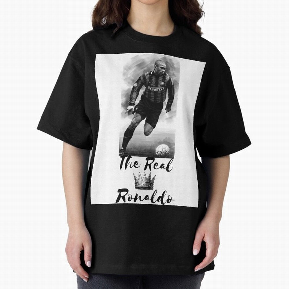 The Real Ronaldo Oversized T-Shirt Celebrate the Biggest Stage of Global Football Passion for FIFA World Cup 2026, Filled with Cristiano Ronaldo, Argentina, France and Brazil, Champion Mindset, Group Stage Buzz, Knockout Tension and Passionate Fan