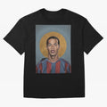 Art Ronaldinho Painting Oversized T-Shirt Mark Match Day Hype around FIFA World Cup 2026, Messi, Neymar and Mbappe, France, Stadium Memories, Football Loyalty, International Chants and Championship Tradition; Perfect for Supporters Who Want Bold