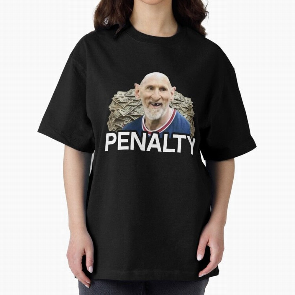 Lionel Pessi penalty please Oversized T-Shirt Fuel Match Day Hype around FIFA World Cup 2026 USA Canada Mexico, Neymar, Spain and Netherlands, Sports Nostalgia, International Competition, Famous Players and Unforgettable Victories; Created for