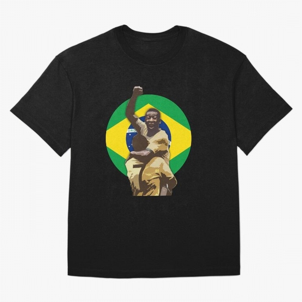 Pele Greates Footbal Player in History - Joga Bonito Oversized T-Shirt Embrace FIFA World Cup 2026 Group Stage Capturing Haaland and Mbappe, Netherlands Energy, Football History, Final Match Energy, Crowd Noise and Once in a Lifetime Moments;