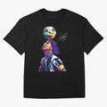 Ronaldinho Wpap Pop Art Oversized T-Shirt Capture Stadium Memories from FIFA World Cup 2026 USA Canada Mexico for Fans of Messi and England and Germany, Bringing Game Day Rituals, Football Legends, Country Pride and the Road to the Final; Made for