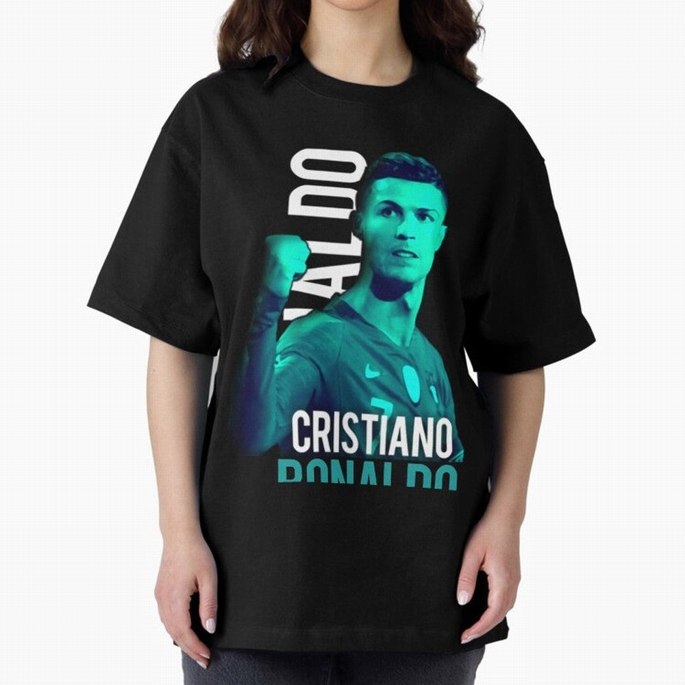 Ronaldo Ronaldo vector Oversized T-Shirt Celebrate Football Dreams Across the FIFA World Cup 2026 USA Canada Mexico Journey through Mbappe and Neymar Highlights, Argentina and Brazil Pride, Classic Soccer Heritage, Championship Pressure, Fan
