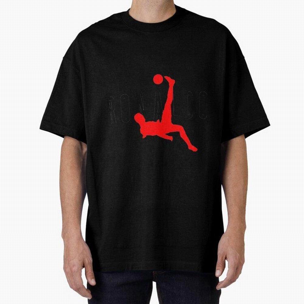 Air Ronaldo Classic T-Shirt Oversized T-Shirt Follow the Road to FIFA World Cup 2026 Group Stage Built around Haaland, Portugal Energy, Sports Nostalgia, International Competition, Famous Players and Unforgettable Victories; Perfect for Supporters