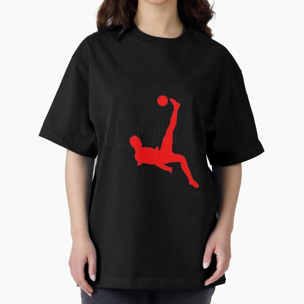 Air Ronaldo Classic T-Shirt Oversized T-Shirt Follow the Road to FIFA World Cup 2026 Group Stage Built around Haaland, Portugal Energy, Sports Nostalgia, International Competition, Famous Players and Unforgettable Victories; Perfect for Supporters