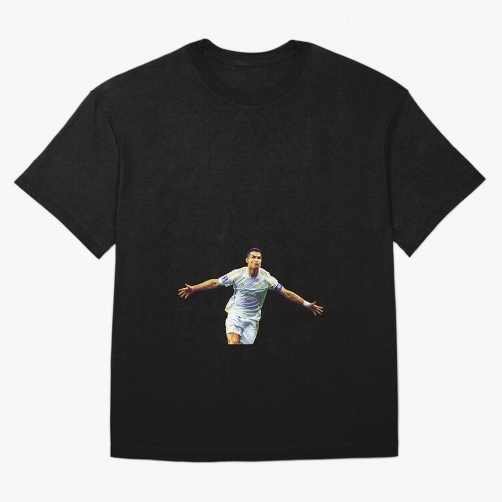 Ronaldo pop art Oversized T-Shirt Celebrate Fan Culture around Match Day Hype around FIFA World Cup 2026 USA Canada Mexico, Haaland and Mbappe, England, Game Day Rituals, Football Legends, Country Pride and the Road to the Final; Made for Die Hard