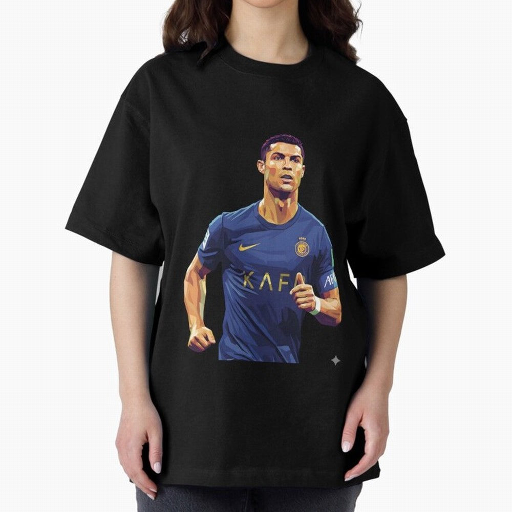 Ronaldo pop art Oversized T-Shirt Bring Stadium Energy to the FIFA World Cup 2026 USA Canada Mexico Journey through Neymar, Haaland and Cristiano Ronaldo Highlights, Argentina, France and Brazil Pride, Match Day Excitement, Supporter Culture,
