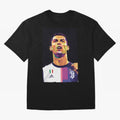 Ronaldo pop art Oversized T-Shirt Feel Global Football Passion for FIFA World Cup 2026, Celebrating Messi, Neymar and Mbappe, Brazil, Match Day Excitement, Supporter Culture, Golden Goals and Global Football Passion; Built for Supporters Chasing