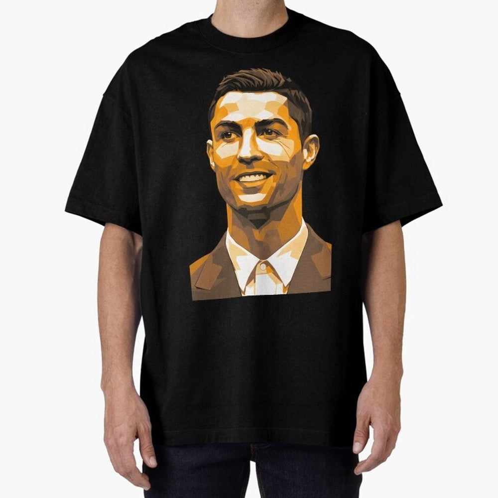 Ronaldo Oversized T-Shirt Elevate Match Day Hype around FIFA World Cup 2026, CR7 and Messi, Germany, Retro Football Energy, Iconic Rivalries, Trophy Chase Drama and Stadium Atmosphere; Perfect for Supporters Who Want Bold Football Energy, Global