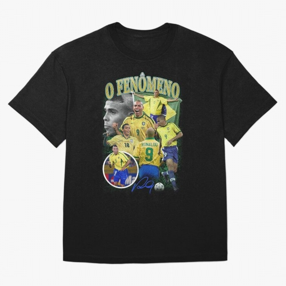 O Fenomeno Ronaldo Oversized T-Shirt Bring Home FIFA World Cup 2026 Group Stage for Fans of Mbappe and Neymar and Spain and Netherlands, Bringing Stadium Memories, Football Loyalty, International Chants and Championship Tradition; Great for