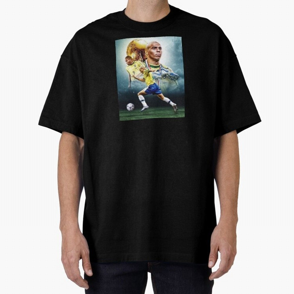 wallpaper Ronaldo Nazario Oversized T-Shirt Show Your Stadium Side during FIFA World Cup 2026 Group Stage for Fans of Mbappe and Neymar and Argentina, Bringing Global Supporter Spirit, Legendary Goals, National Colors and Tournament Celebration;