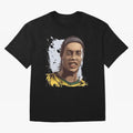Illustration Ronaldinho Art Oversized T-Shirt Relive the Noise and Pride of FIFA World Cup 2026 USA Canada Mexico Spirit, with England, France and Netherlands, Messi and Cristiano Ronaldo, Football Passion, Legendary Performances, Festival Vibes