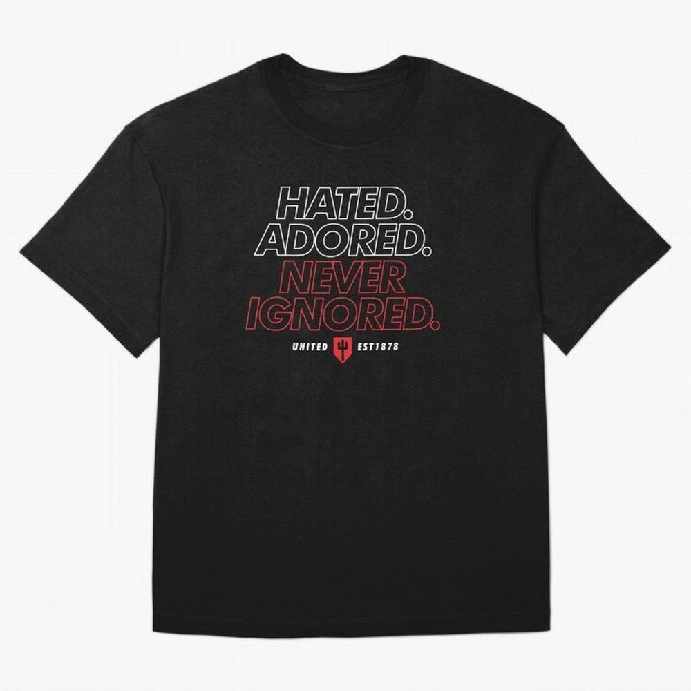 Hated, Adored, Never Ignored - Manchester United! Oversized T-Shirt Make Memories around FIFA World Cup 2026 USA Canada Mexico Built around Cristiano Ronaldo, England and Germany Energy, Vintage Soccer Flavor, Modern Football Stars, National Flags