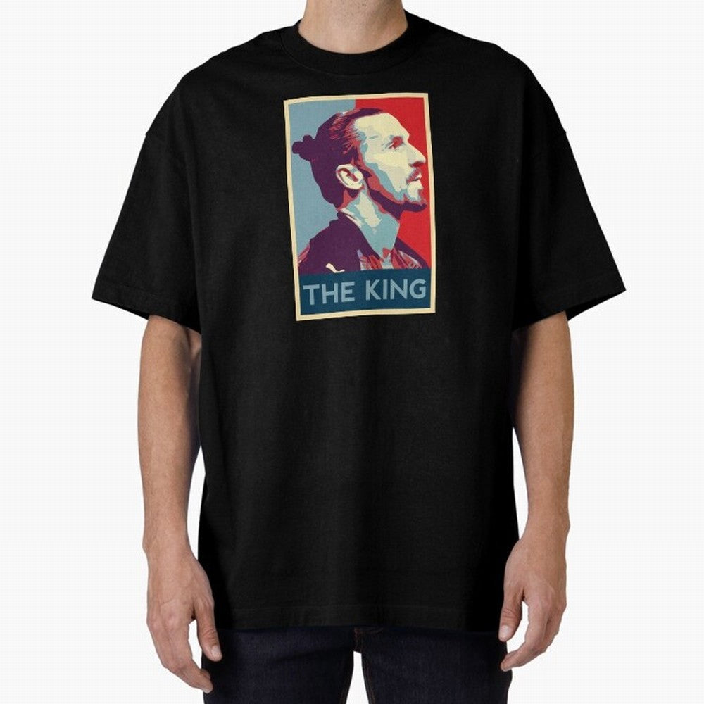 Ibrahimovic Hope Poster Oversized T-Shirt Keep the Legacy of FIFA World Cup 2026 Group Stage Spirit, Driven by Netherlands, CR7 and Messi, Championship Spirit, Famous Goals, Roaring Crowds and International Football Unity; Perfect for People Who