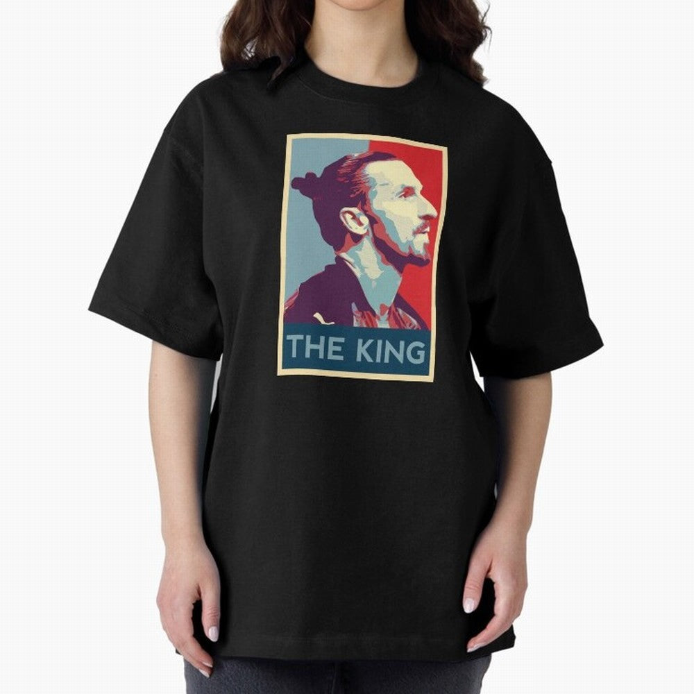 Ibrahimovic Hope Poster Oversized T-Shirt Keep the Legacy of FIFA World Cup 2026 Group Stage Spirit, Driven by Netherlands, CR7 and Messi, Championship Spirit, Famous Goals, Roaring Crowds and International Football Unity; Perfect for People Who