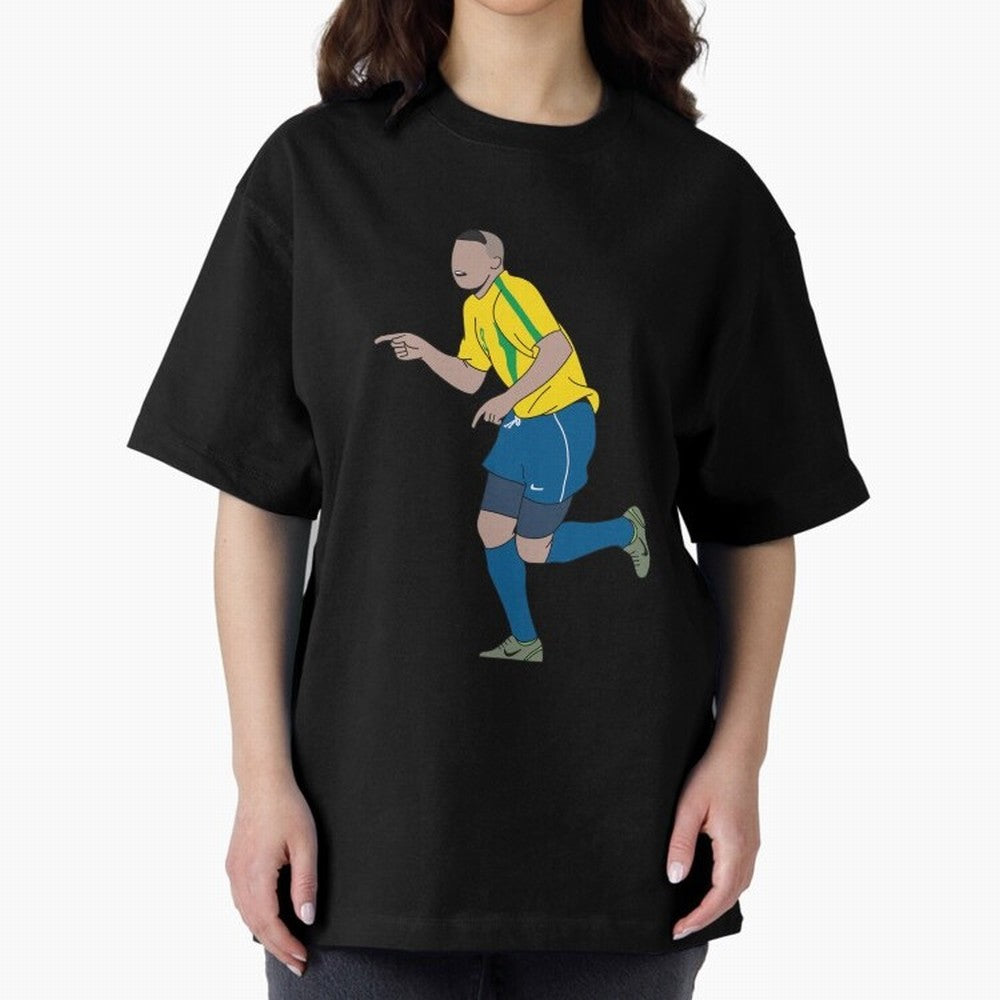 Ronaldo R9 Brazil (2002 WC) Oversized T-Shirt Bring Home Global Football Passion for FIFA World Cup 2026 USA Canada Mexico, Capturing Messi and Cristiano Ronaldo, Argentina and Brazil, Global Supporter Spirit, Legendary Goals, National Colors and