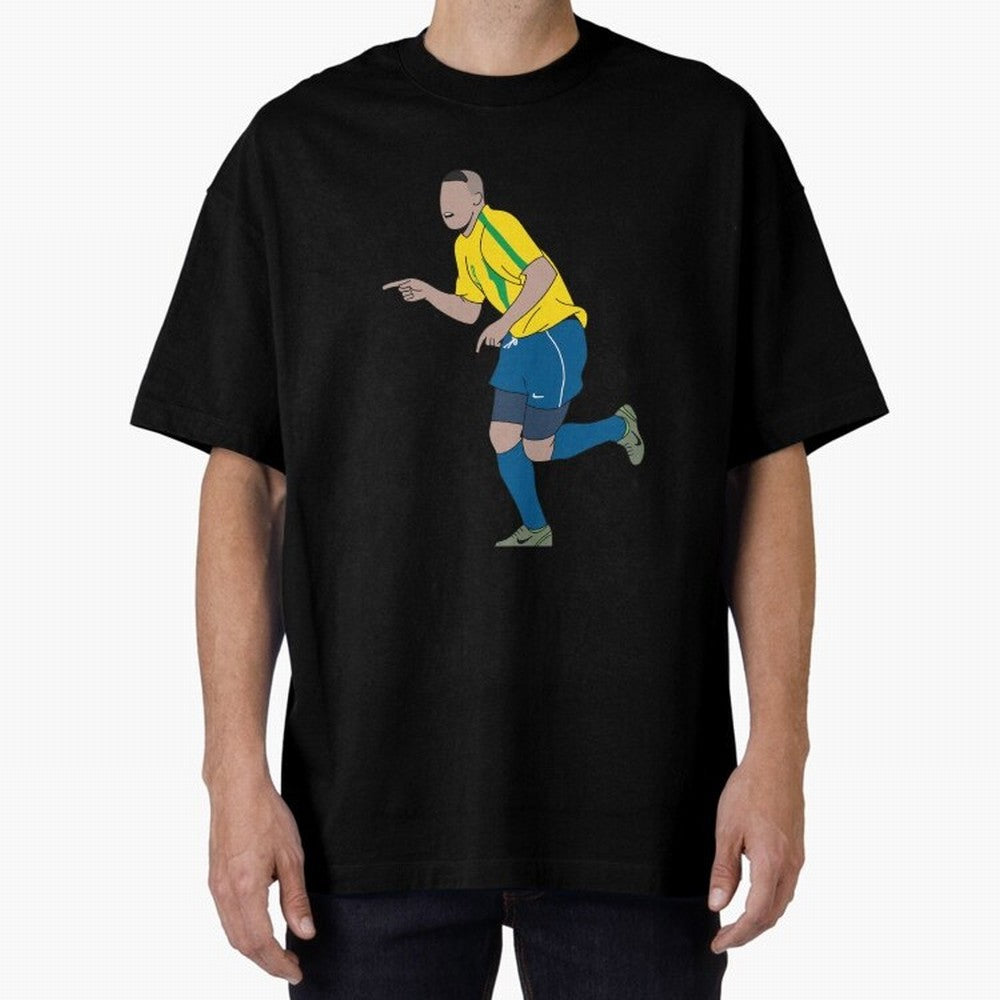 Ronaldo R9 Brazil (2002 WC) Oversized T-Shirt Bring Home Global Football Passion for FIFA World Cup 2026 USA Canada Mexico, Capturing Messi and Cristiano Ronaldo, Argentina and Brazil, Global Supporter Spirit, Legendary Goals, National Colors and