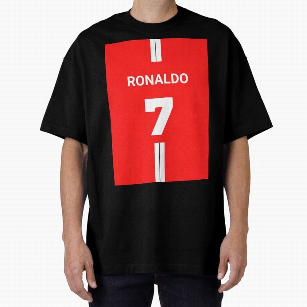 Ronaldo Jersey - 7 Back to Manchester Oversized T-Shirt Cheer through Every Moment of FIFA World Cup 2026 USA Canada Mexico Spirit, Inspired by France, Neymar, Haaland and Cristiano Ronaldo, Worldwide Fan Energy, Dramatic Goals, Stadium Lights and