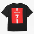 Ronaldo Jersey - 7 Back to Manchester Oversized T-Shirt Cheer through Every Moment of FIFA World Cup 2026 USA Canada Mexico Spirit, Inspired by France, Neymar, Haaland and Cristiano Ronaldo, Worldwide Fan Energy, Dramatic Goals, Stadium Lights and