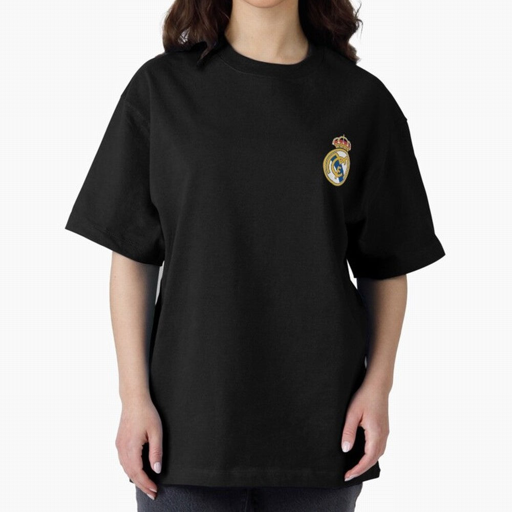 Madrid Football Logo Oversized T-Shirt Create FIFA World Cup 2026 USA Canada Mexico Spirit, Celebrating England, Mbappe and Neymar, Fan Favorite Moments, National Team Passion, Big Match Drama and Soccer History; Created for Match Day Parties,