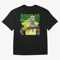 Ronaldo 3 Time Fifa World Player Of The Year Oversized T-Shirt Bring Legendary Rivalry Energy to FIFA World Cup 2026 USA Canada Mexico Featuring CR7 and Messi, England and Germany Energy, Goal Celebration Energy, Supporter Heritage, Football Icons